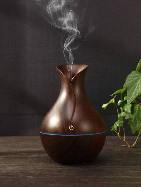 psw Pot Shape Wooden Humidifier Portable Room Air Purifier