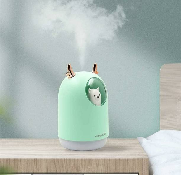 Two sister world XUHE Cool Mist Humidifier 300ML with 7 Color LED Lights, Green Portable Room Air Purifier