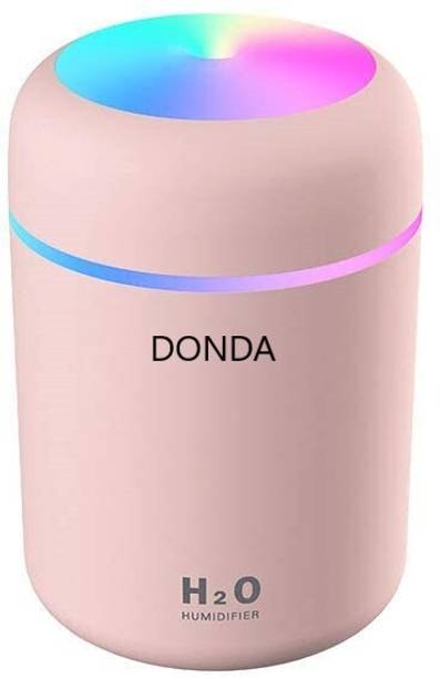DONDA Colorful Humidifiers with LED Night Light, USB 300ml Mist Humidifier Portable Room Air Purifier