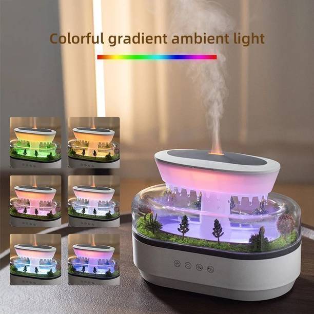 VZOIR Ultrasonic Cool Mist Humidifier & Aroma Diffuser with Mini Garden & LED Light Portable Room Air Purifier