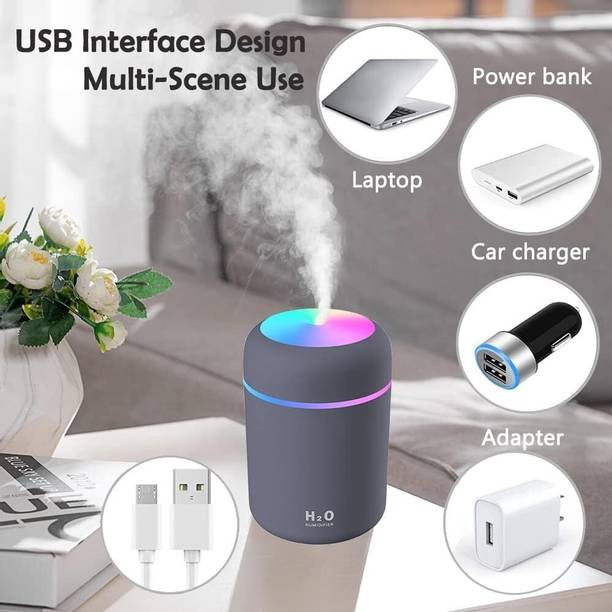 smartcreation Room Portable Mini Humidifier, Humidifier with Colorful, Humidifier for Car Humidifier