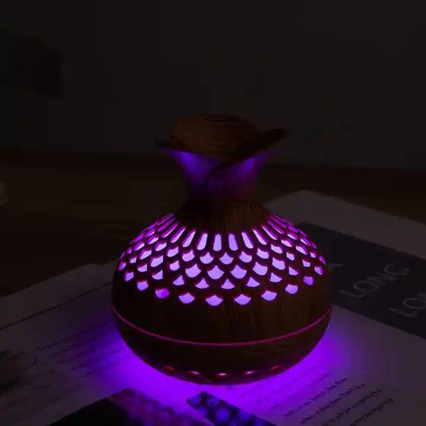 AKR Round Electric USB Mini Humidifier Aroma Oil Diffuser Air Humidifier Office Room Portable Room Air Purifier