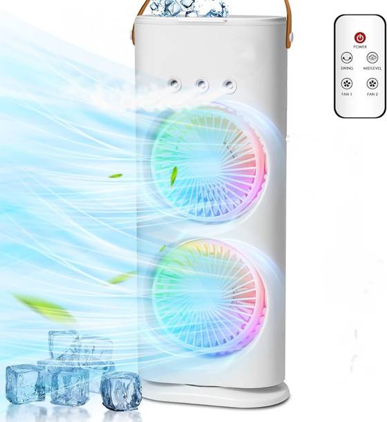 parspar Double Ended Mist Spray Cooler Fan,3-Speed Quiet Mist Fan for Home & Office Portable Room Air Purifier