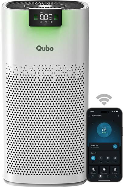 Qubo Smart Air Purifier Q600 | 600 Sqft | HEPA 13 | App & Voice Control Room Air Purifier