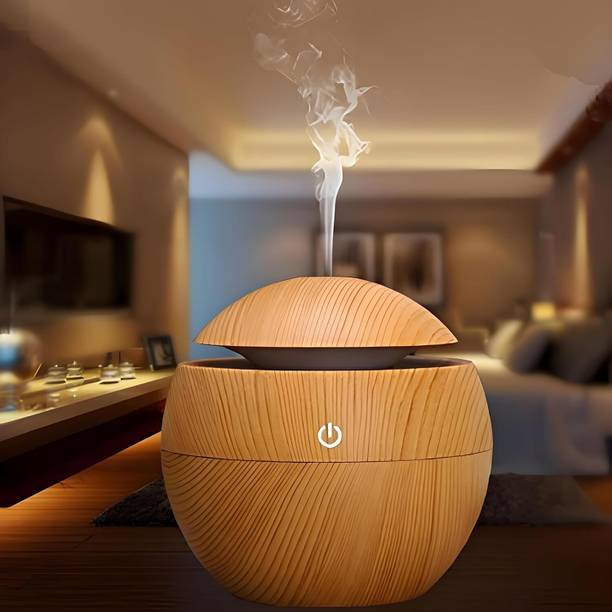 VASANGI Room Portable Ultrasonic Cool Aroma Mist Spray Wood Design 7 Colors Light Humidifiers Humidifier