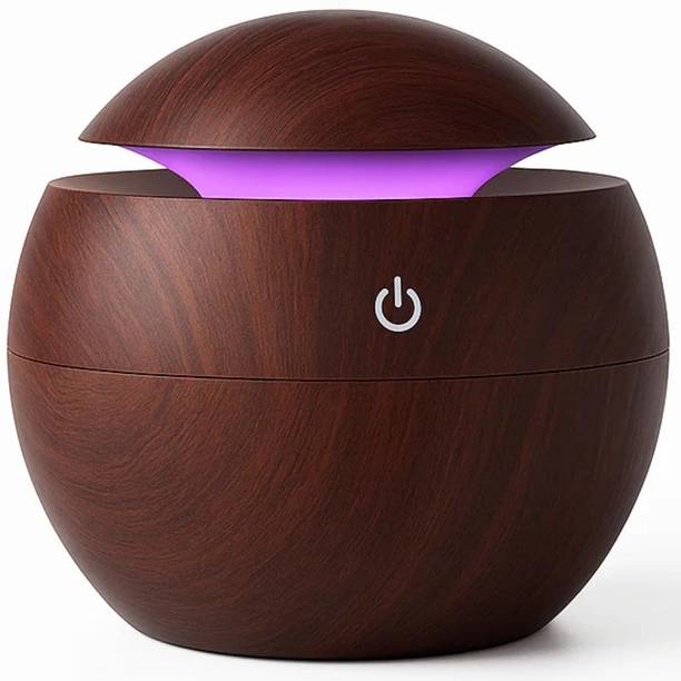 MJSCART Mini USB Cool Mist Humidifier for Room with LED Light Portable Room Air Purifier