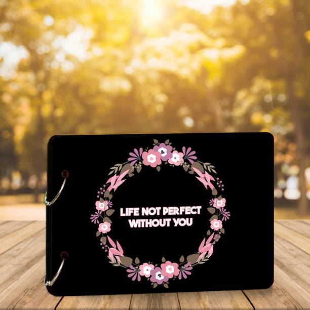 DeCorner Scrap Book Memories -Life Not Perfect Without You- Photo album 4x6 memory book Album