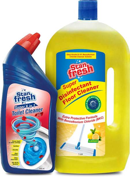 stanfresh disinfectant floor cleaner & toilet cleaner combo pack