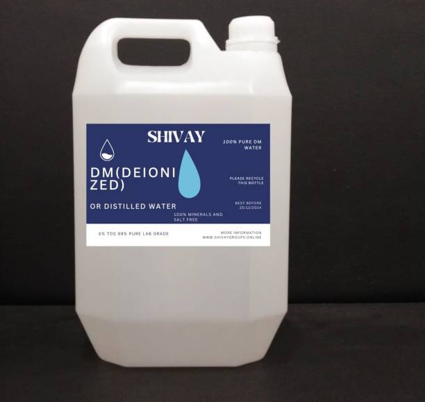 shivay Distilled Water for Battery/Inverter/Medical Equipment's/Chemicals (1 L)