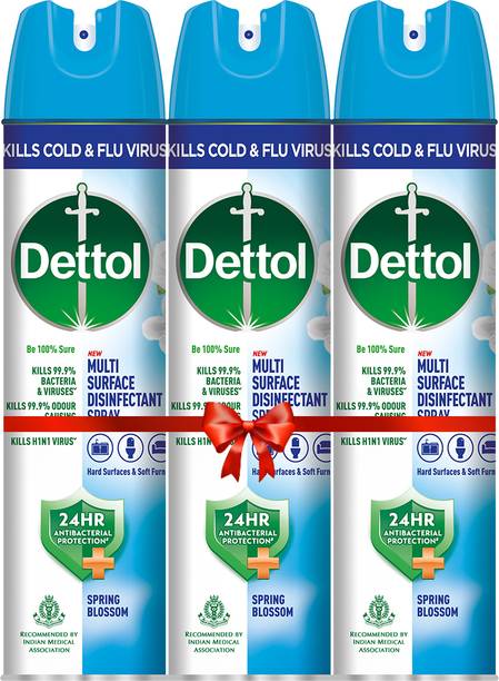 Dettol Disinfectant Sanitizer Spray|24 hrs Antibacterial protection|(Spring Blossom)