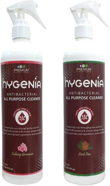 Premium Bionaturals Antibacterial All Purpose Cleaner Pack of 2 Geranium & Pine 500ml Each