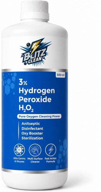 BLITZ CLEAN Hydrogen Peroxide Solution 3%, Antiseptic, Multi Surface Disinfectant Cleaner
