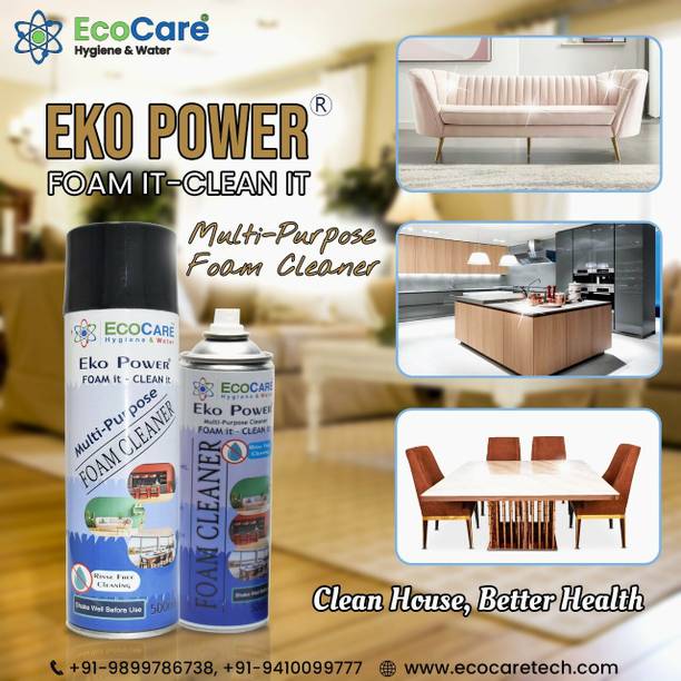 Eko Power Multipurpose Foam Cleaner spray for Home Application cleaner Pack of 2 Bottles