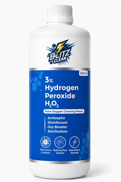 BLITZ CLEAN Hydrogen Peroxide Solution 3%, Antiseptic, Multi Surface Disinfectant Cleaner