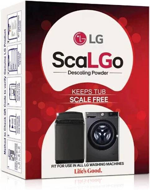 LG ScaLGo Washing Machine Cleaner Descaling Powder for Front & Top Load Pack 3 (100g Each)