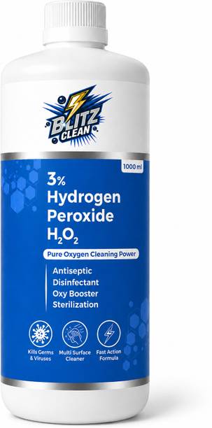 BLITZ CLEAN Hydrogen Peroxide Solution 3%, Antiseptic, Multi Surface Disinfectant Cleaner
