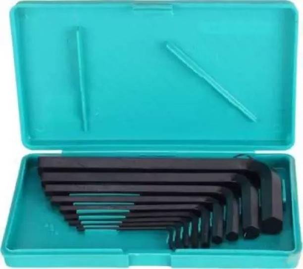 Ubod 9 Pieces Hex Allen Key Wrench L Shape Repair Tool Set Allen Key Set-0 Allen Key Set