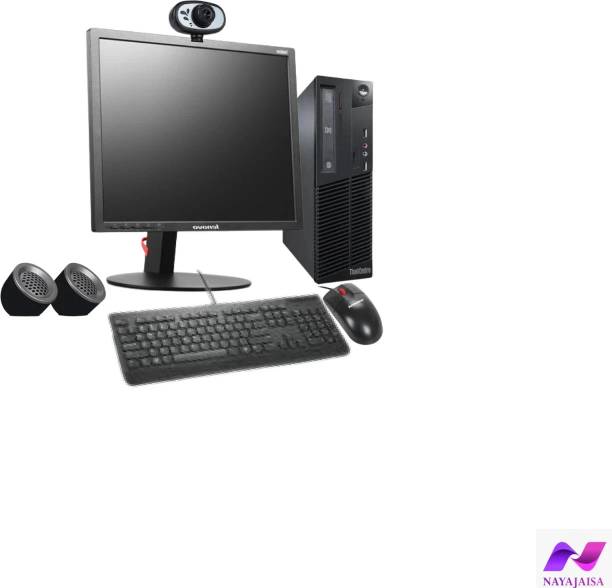 Nayajaisa Thinkcentre M71 SFFi3 2nd 8-500GB Desktop Set 19"AIO Core i3 (8 GB DDR3/500 GB/Windows 10 Pro/19 Inch Screen/(Refurbished Lenovo)Thinkcentre M71 SFF)