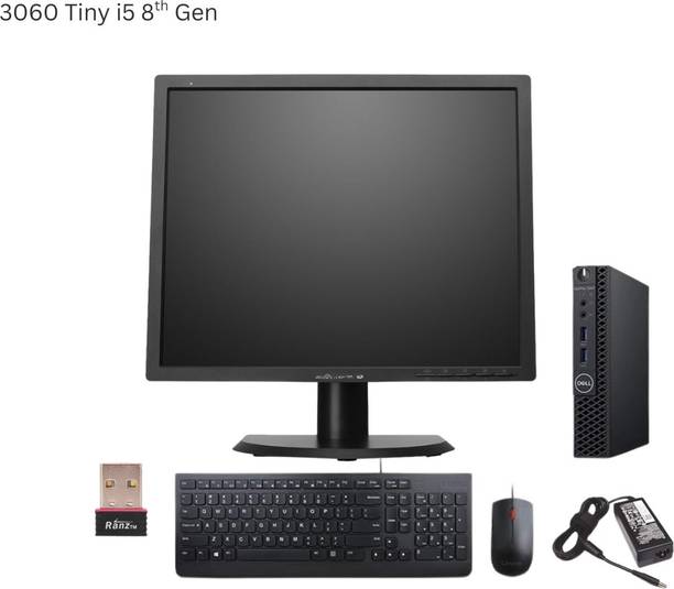 Nayajaisa (Refurbished)OptiPlex 3060 Tiny i5 8th 8-512 22 Inch Sq.AIO Core i5 (8 GB DDR4/512 GB SSD/Windows 10 Pro/22 Inch Screen/KB & Mouse/VGA/Ethernet/Wi-Fi /USB 3.0/Win10 & MSO) with MS Office