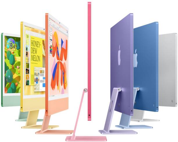 Apple iMac M4 (16 GB Unified/256 GB SSD/macOS Sequoia/24 Inch Screen/MWUG3HN/A)  (Pink, 461 mm x 547 mm x 147 mm, 4.42 kg)