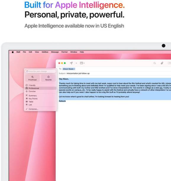 Apple iMac M4 (16 GB Unified/256 GB SSD/macOS Sequoia/24 Inch Screen/MWUG3HN/A)  (Pink, 461 mm x 547 mm x 147 mm, 4.42 kg)
