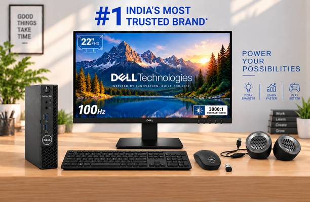 DELL intel Core i5 (8th Gen) (8 GB DDR4/256 GB SSD/Windows 11 Home/22 Inch Screen/SE2225HM) with MS Office