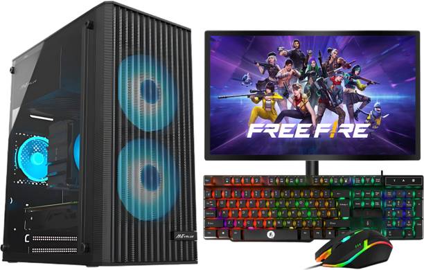 LOESIS Pc Setup Gaming Core i3 (8 GB DDR3/256 GB SSD/Windows 10 Pro/19 Inch Screen/Computer) with MS Office