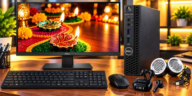 DELL Desktop full set intel Core i5 (8th Gen) (8 GB DDR4/256 GB SSD/Windows 10 Pro/22 Inch Screen/SE2225HM) with MS Office