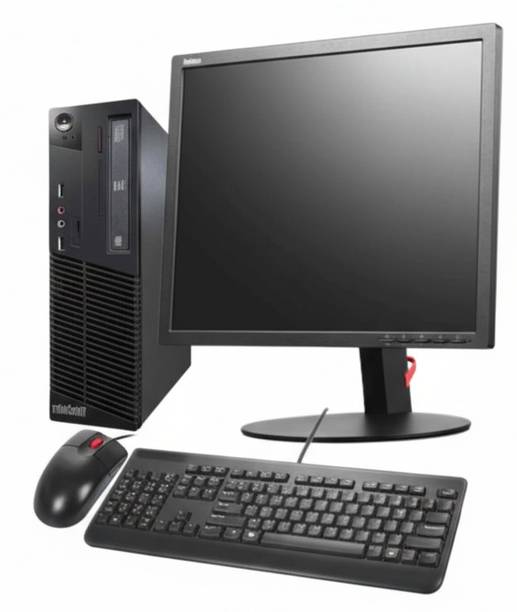 Nayajaisa (Refurbished)ThinkCentre M72e SFF i3 3rd 8-500 GB HDD 19 Inch AIO Core i3 (8 GB DDR3/500 GB/Windows 10 Pro/19 Inch Screen/KB & Mouse/VGA/Ethernet/WiFi /USB 2.0/Win10 & MSO) with MS Office