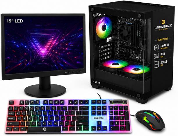 Groovimuzic GAMING Core i5 (8 GB DDR3/256 GB SSD/Windows 10 Home/18.5 Inch Screen/GAMING KEYBOARD AND MOUSE/MSO/WIFI DONGLE) with MS Office