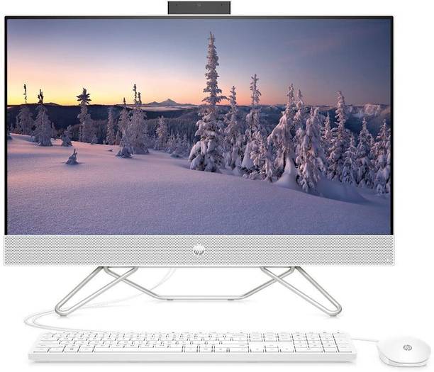 HP All-in-One 27 Core i3 (8 GB DDR4/512 GB SSD/Windows 11 Home/27 Inch Screen/All-in-One 27-CB1345IN) with MS Office