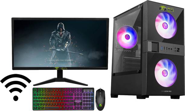 TAJ PC LEON PROX3MBLACK Core i5 (16 GB DDR4/500 GB/128 GB SSD/Windows 11 Home/1 GB/20 Inch Screen/LEON PROX3MBLACK) with MS Office