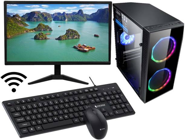 TAJ PC INTEL Core i5 (8 GB DDR3/500 GB/128 GB SSD/Windows 11 Home/1 GB NO/19 Inch Screen/TAJ-i52400-8-500-128 M.2-19-11Inch) with MS Office