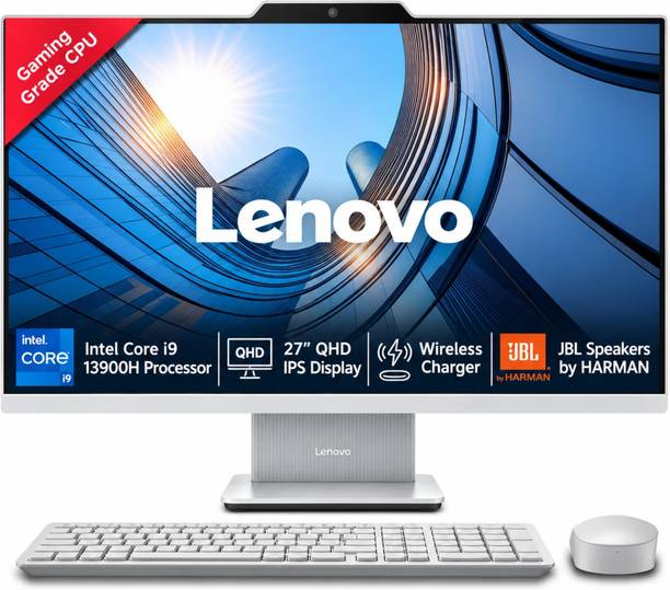 Lenovo Ideacentre AIO QHD IPS Core 9 (32 GB DDR4/1 TB SSD/Windows 11 Home/27 Inch Screen/IdeaCentre) with MS Office