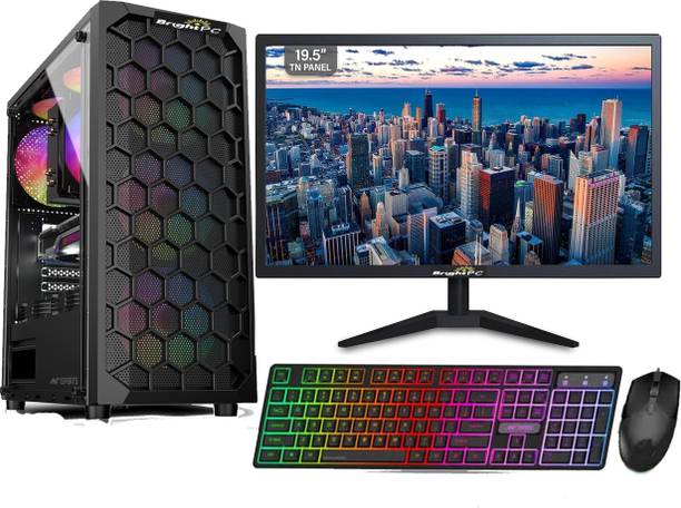 BrightPC INTEL CORE i5 /16GB DDR-3/128GB SSD/500GB SATA HDD Core i5 (16 GB DDR4/500 GB/128 GB SSD/Windows 11 Home/1GB Intel Onboard Graphics/20 Inch Screen/INTEL CORE I5/16GB RAM DDR3/128GB NVME SSD/ 500HDD 800W SMPS GAMING WIFI) with MS Office