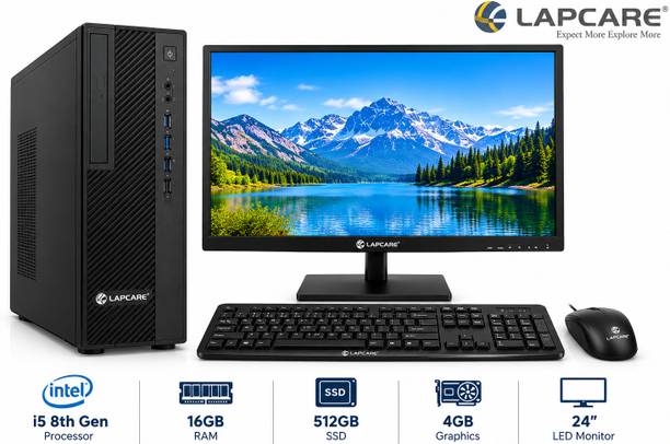 Lapcare Core i5 Core i5 (8th Gen) (16 GB DDR5/512 GB SSD/Windows 11 Home/4 GB/24 Inch Screen/i5 8th Gen Desktop)