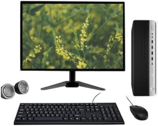 NewJaisa (Refurbished)HP EliteDesk 800 G4 SFF All-in-One Set Desktop PC Computer Core i5 (8th Gen) (8 GB DDR4/256 GB SSD/Windows 11 Home/19 Inch Screen/Intel UHD Graphics 630/Wired KB & Mouse/Speakers & WiFi/1 Year Warranty)