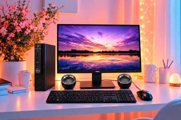 DELL Desktop full set intel Core i5 (8th Gen) (8 GB DDR4/256 GB SSD/Windows 10 Pro/22 Inch Screen/SE2225HME) with MS Office