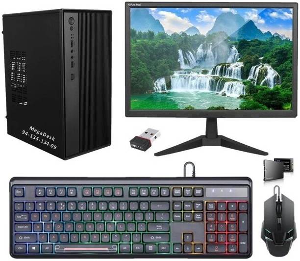 MegaDesk AIO-19 Core i5 (4th Gen) (16 GB Unified/500 GB SSD/Windows 10 Home/22 Inch Screen/AIO-19) with MS Office