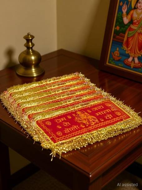 Mata ki chunri Hindu mata small size Kanya pujan chunri pack of 12 pcs Altar Cloth