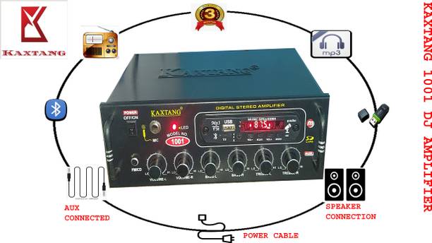 solomax New Series 1001 IRON FIST 5000 w 4440 DOUBLE IC Bluetooth FM/USB/ AUX/MP3 260 W AV Power Amplifier