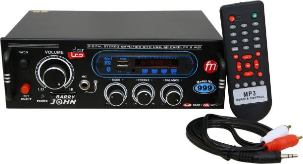 Barry John Surround Amplifier with USB,AUX,MMC,FM,Bluetooth & Double Ic 4440 160 W AV Power Amplifier