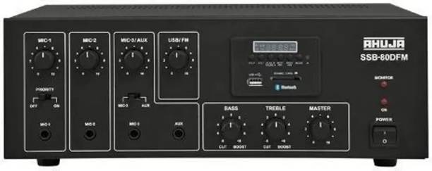 Ahuja Amplifier SSB-80DFM with USB, SD Card,Bluetooth, and FM INPUTS, Black
