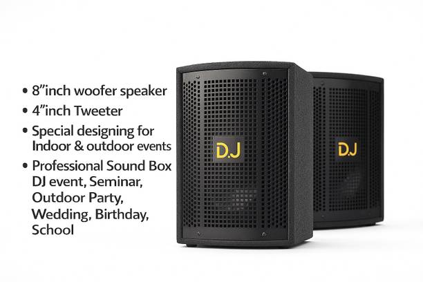 ots world Pro-Sound Box for Home & Outdoor Pack of 2pcs 9000 W Party Speaker