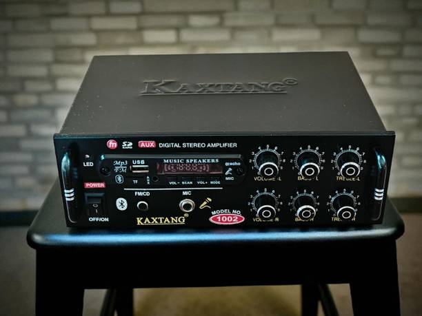 KAXTANG DJ sonic 1002BT Full Black Digital Stereo With BT/ USB/ SD-Card /FM /AUX 5000 W AV Power Amplifier