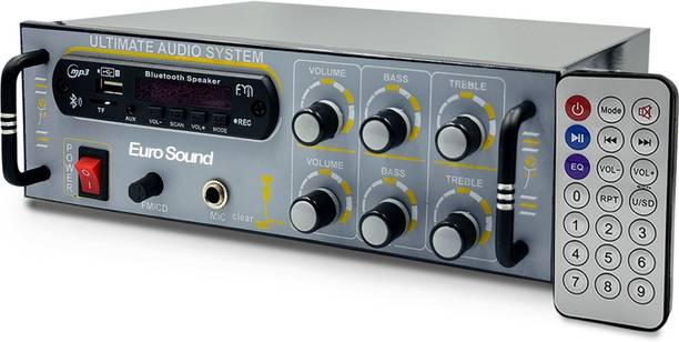 EURO SOUND Amplifier bluetooth dj machine for home ,MIC Input/USB/SD Card Slot/Remote 120 W AV Power Amplifier