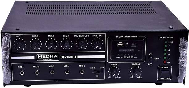 MEDHA D.J. PLUS DP-1600U POWERFUL MOSFET BLETOOTH DJ AMPLIFIER 200 W AV Power Amplifier