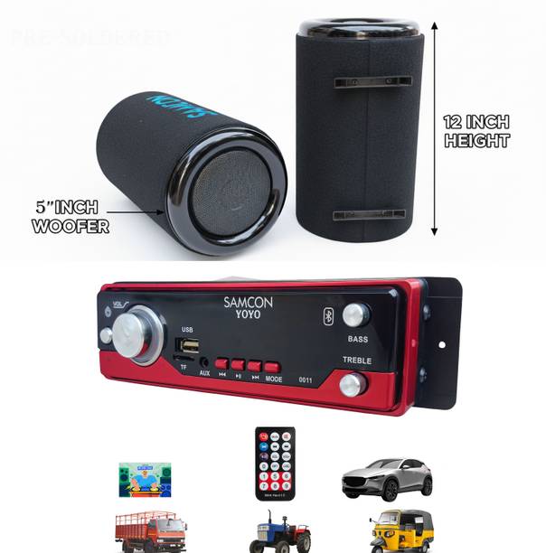 ots world BT/FM Stereo Amplifier With 2pcs Boom-Boom 5-inch Woofer Sound Box Tube 220 W AV Control Amplifier