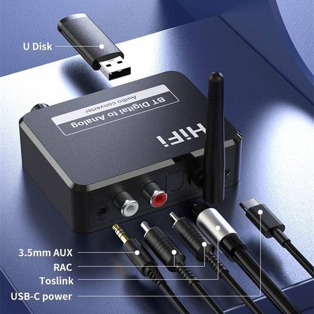 Tobo Bluetooth 5.1 Digital Audio Receiver DAC Digital to Analog Converter TD-843WA 5 W AV Control Amplifier