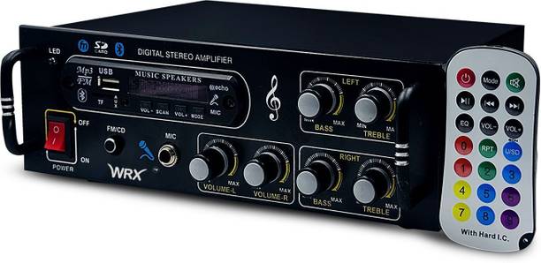 WRX 4440 Double IC DJ Machine Digital Stereo Amplifier BT/USB//SD Card /FM Radio/AUX 160 W AV Power Amplifier